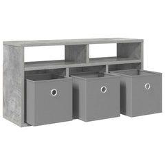 vidaXL Lowboard with Drawer Concrete Grey 72 x 22.5 x 38 cm 5