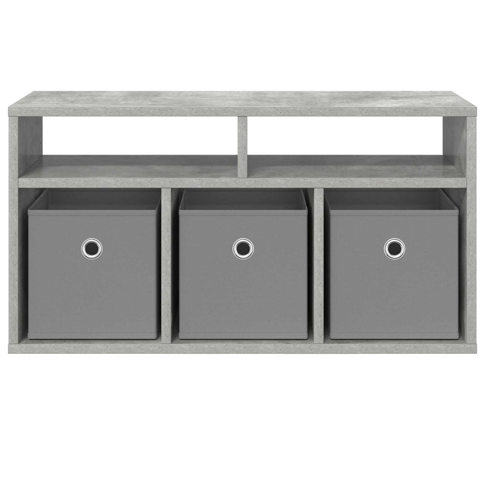 vidaXL Lowboard with Drawer Concrete Grey 72 x 22.5 x 38 cm 6