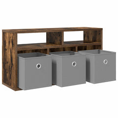 vidaXL Lowboard with Drawer Smoked Oak 72 x 22.5 x 38 cm 5