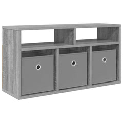 vidaXL Lowboard with Drawer Grey Sonoma 72 x 22.5 x 38 cm 2