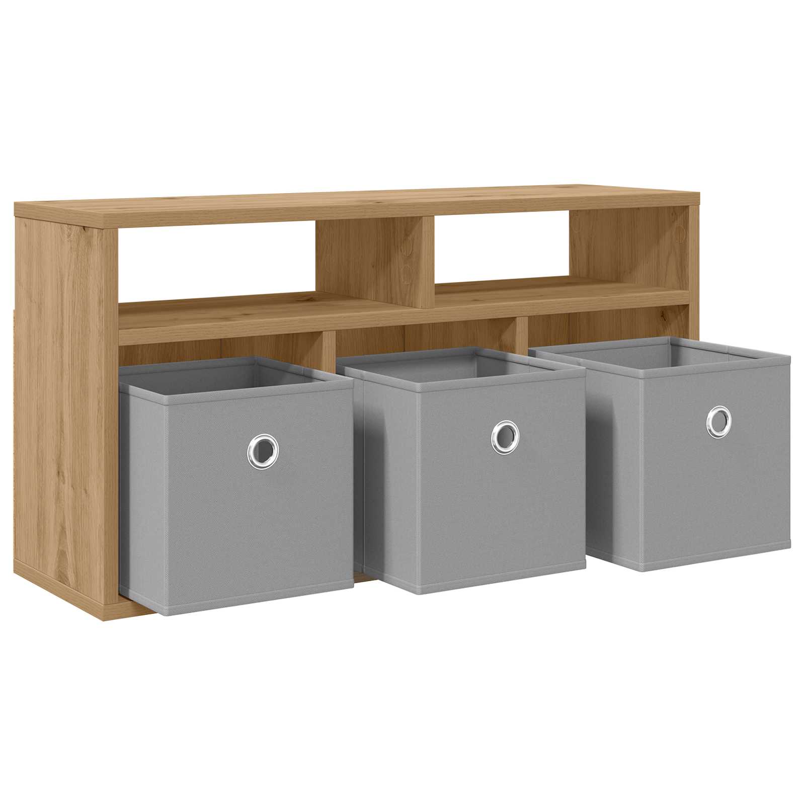 vidaXL Lowboard 72 x 22.5 x 38 cm Artisan Oak 5