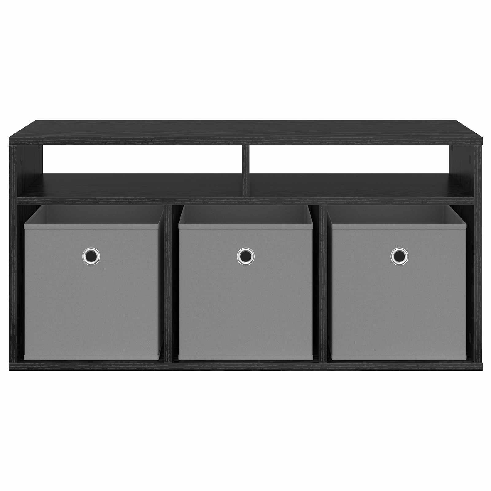 vidaXL Lowboard with Drawer Black Oak 87 x 27.5 x 43 cm 6