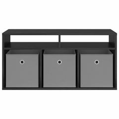 vidaXL Lowboard with Drawer Black Oak 87 x 27.5 x 43 cm 6