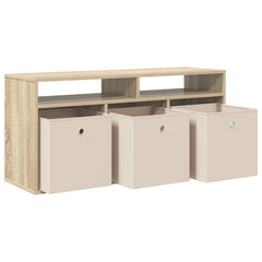 vidaXL Lowboard with Drawer Sonoma Oak 102 x 32 x 48.5 cm 5