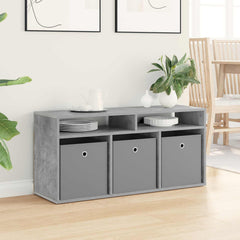 vidaXL Lowboard with Drawer Concrete Grey 102 x 32 x 48.5 cm 4