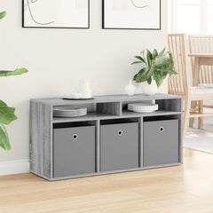 vidaXL Lowboard with Drawer Grey Sonoma 102 x 32 x 48.5 cm 4