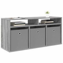 vidaXL Lowboard with Drawer Grey Sonoma 102 x 32 x 48.5 cm 3
