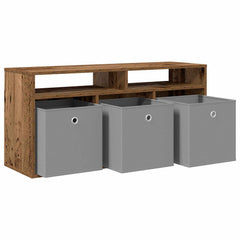 vidaXL Lowboard with Drawer Old Wood 102 x 32 x 48.5 cm 5