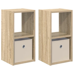 vidaXL Bedside Table 2 pcs Sonoma Oak 25.5 x 22 x 49.5 cm 2