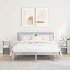 vidaXL Bedside Table 2 pcs Concrete Grey 25.5 x 22 x 49.5 cm 1