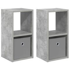 vidaXL Bedside Table 2 pcs Concrete Grey 25.5 x 22 x 49.5 cm 2