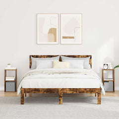 vidaXL Bedside Table 2 pcs Smoked Oak 25.5 x 22 x 49.5 cm 1