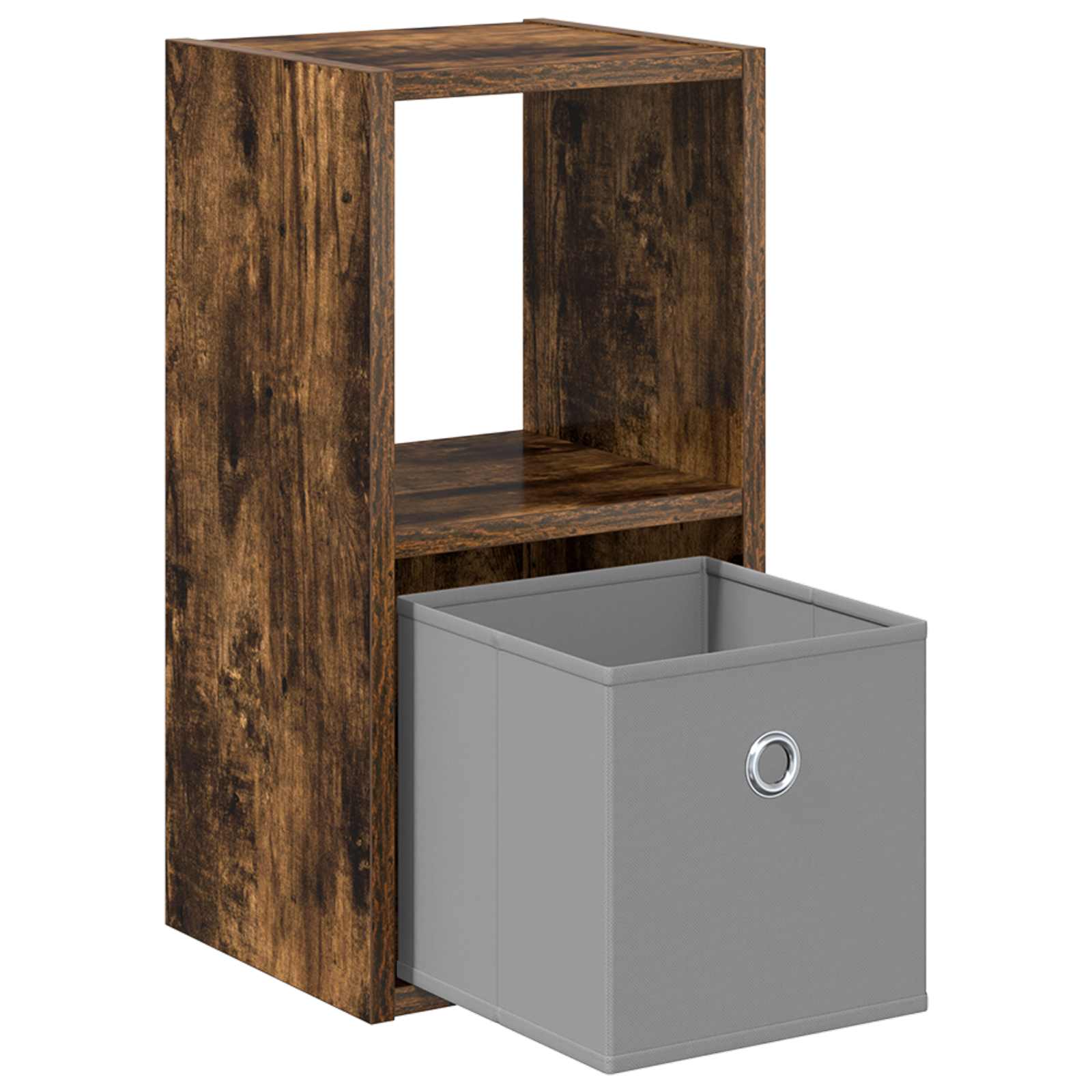 vidaXL Bedside Table 2 pcs Smoked Oak 25.5 x 22 x 49.5 cm 5