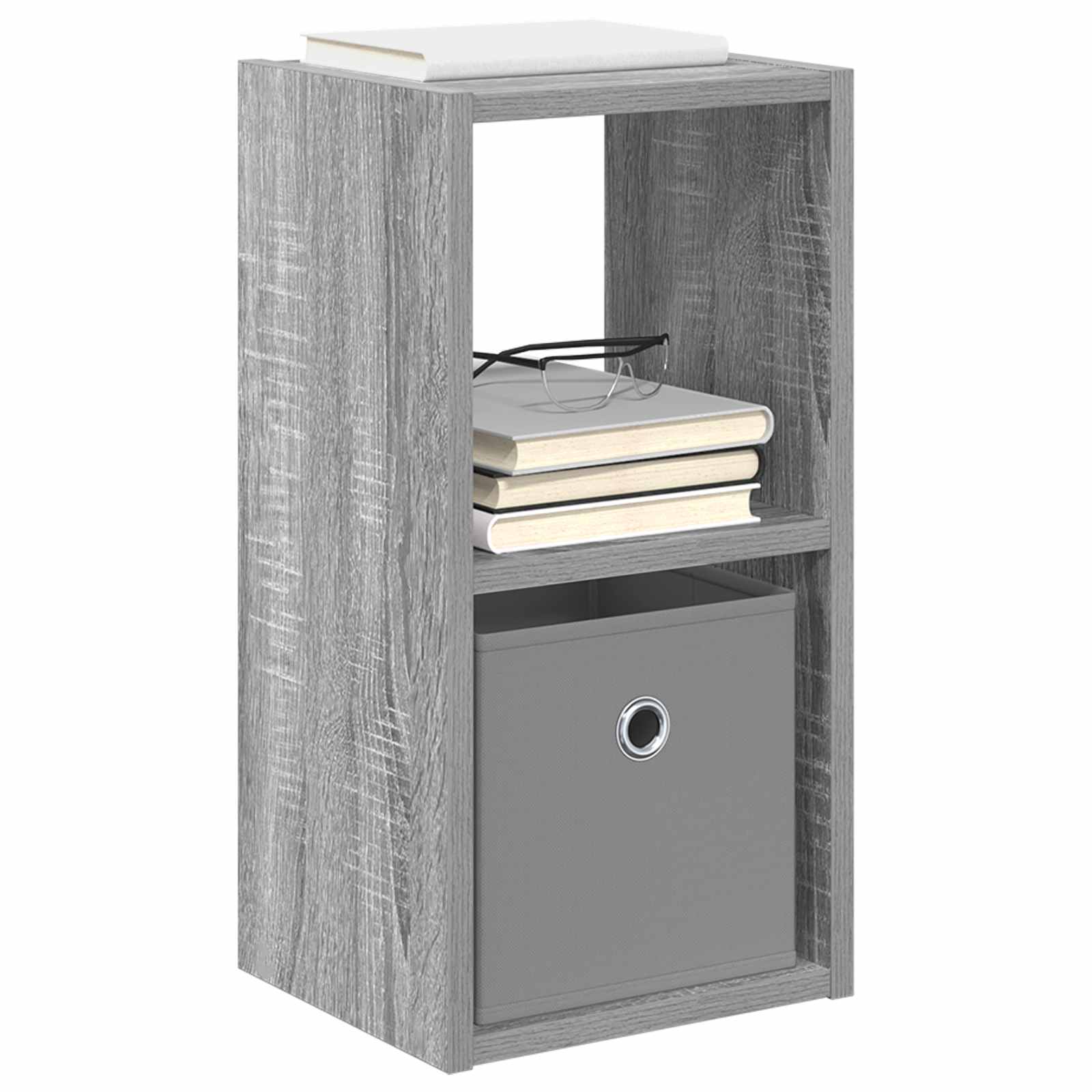 vidaXL Bedside Table 2 pcs Grey Sonoma 25.5 x 22 x 49.5 cm 3