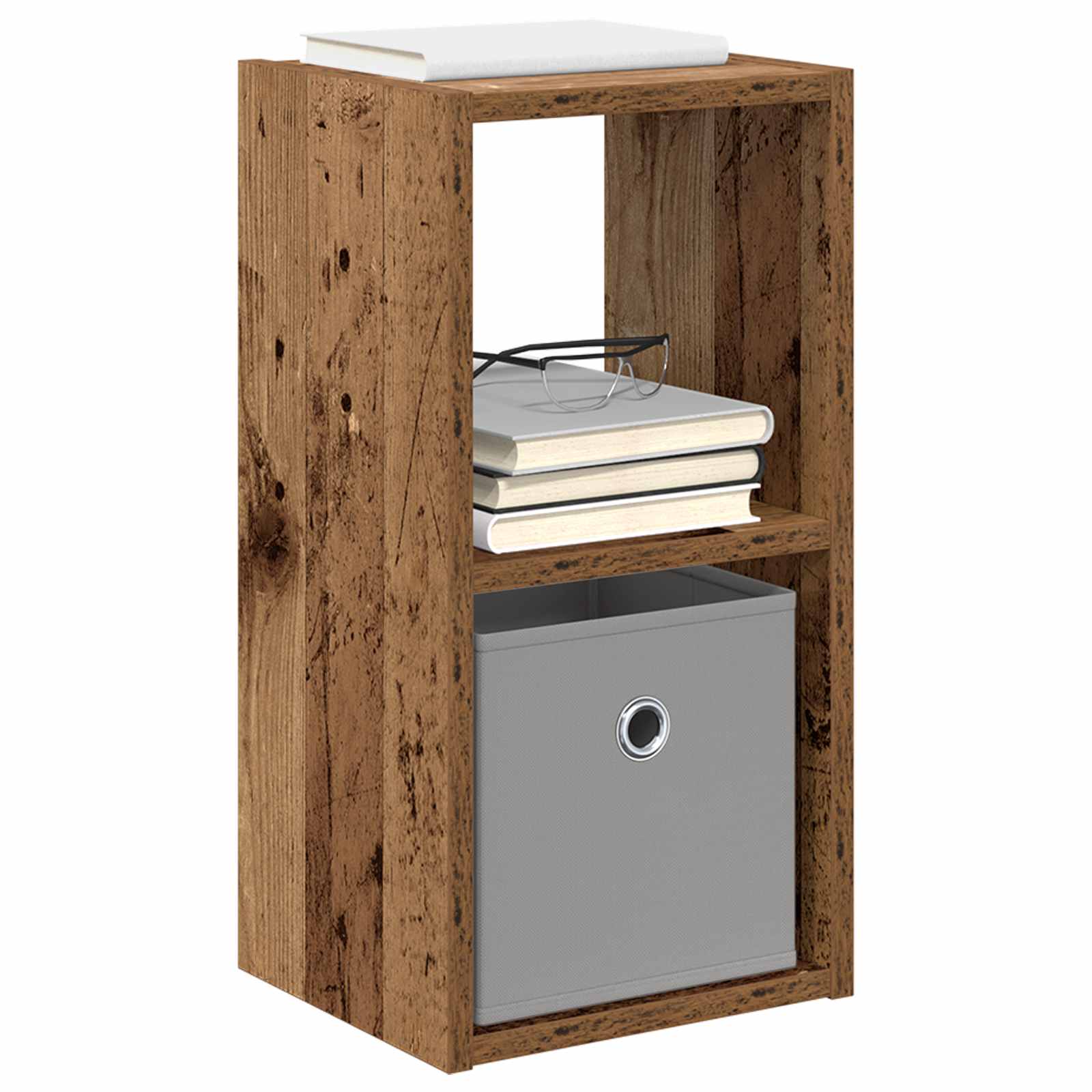 vidaXL Bedside Table 2 pcs Old Wood 25.5 x 22 x 49.5 cm 3