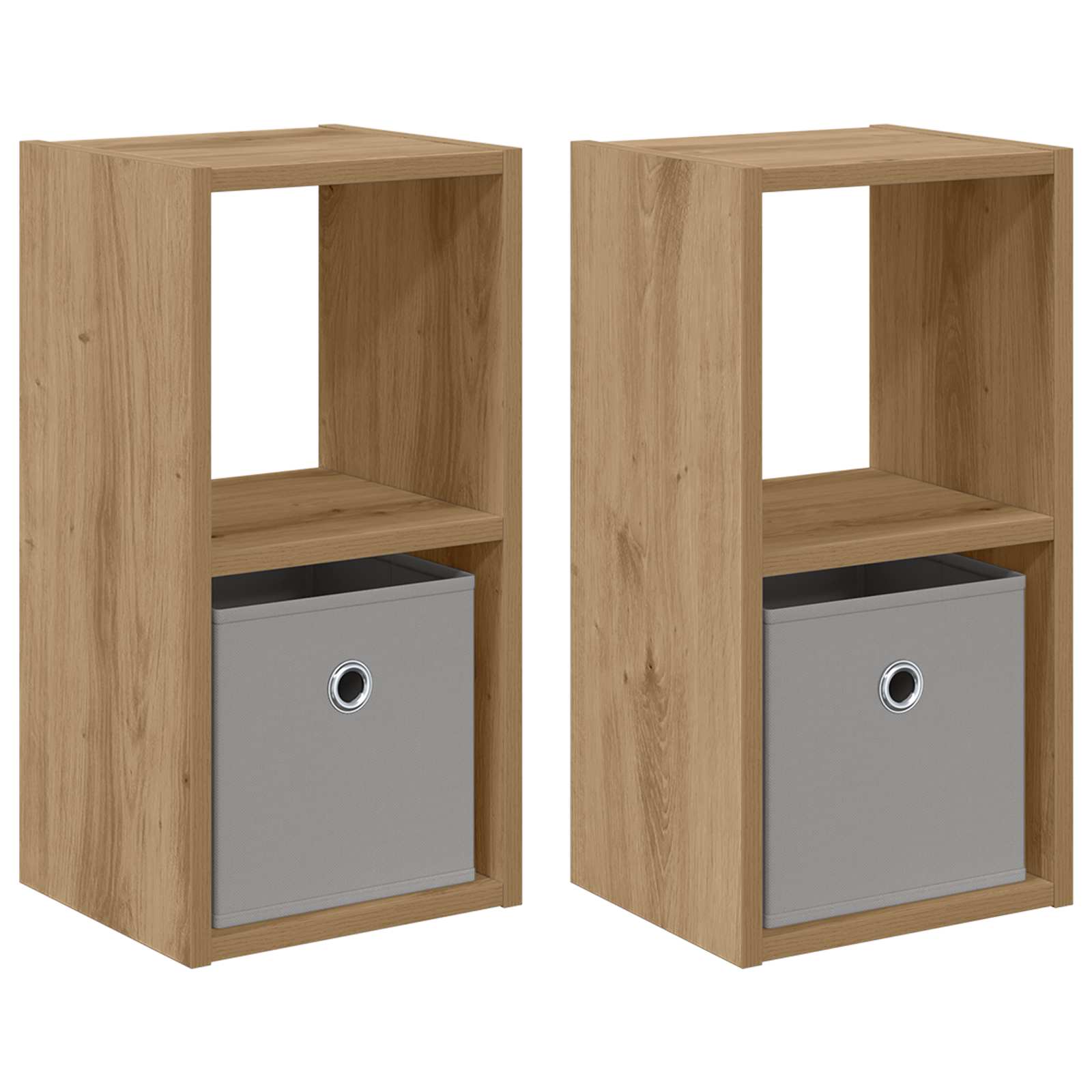 vidaXL Bedside Table 2 pcs Artisan Oak 25.5 x 22 x 49.5 cm 2