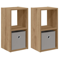 vidaXL Bedside Table 2 pcs Artisan Oak 25.5 x 22 x 49.5 cm 2