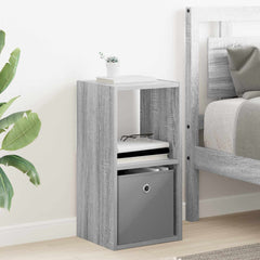 vidaXL Bedside Table Grey Sonoma 30.5 x 27 x 59.5 cm Engineered Wood 1
