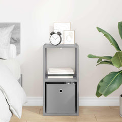 vidaXL Bedside Table Grey Sonoma 30.5 x 27 x 59.5 cm Engineered Wood 4
