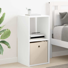 vidaXL Bedside Table White 35 x 32 x 68.5 cm Engineered Wood 1