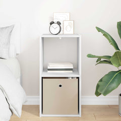 vidaXL Bedside Table White 35 x 32 x 68.5 cm Engineered Wood 4