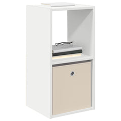 vidaXL Bedside Table White 35 x 32 x 68.5 cm Engineered Wood 3