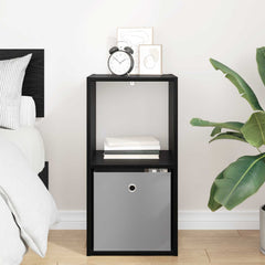 vidaXL Bedside Table Black Oak 35 x 32 x 68.5 cm Engineered Wood 4