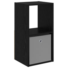 vidaXL Bedside Table Black Oak 35 x 32 x 68.5 cm Engineered Wood 2