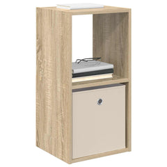 vidaXL Bedside Table Sonoma Oak 35 x 32 x 68.5 cm Engineered Wood 3