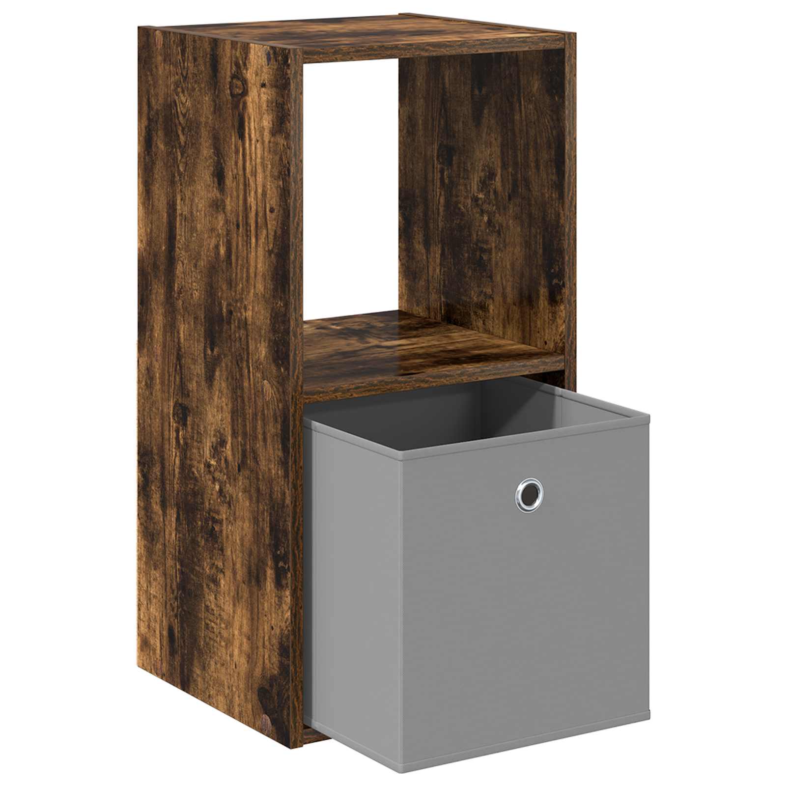 vidaXL Bedside Table Smoked Oak 35 x 32 x 68.5 cm Engineered Wood 5