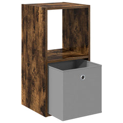 vidaXL Bedside Table Smoked Oak 35 x 32 x 68.5 cm Engineered Wood 5