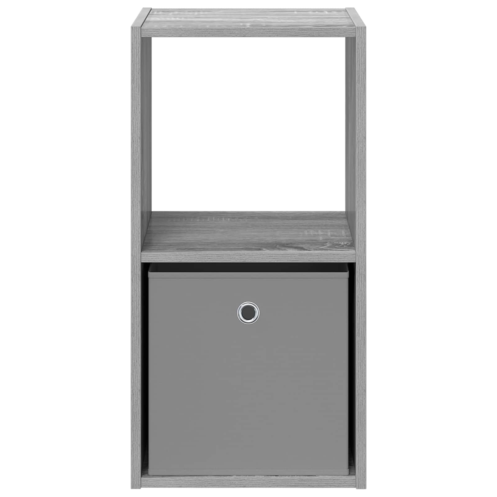 vidaXL Bedside Table Grey Sonoma 35 x 32 x 68.5 cm Engineered Wood 6