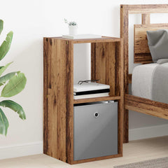 vidaXL Bedside Table Old Wood 35 x 32 x 68.5 cm Engineered Wood 1