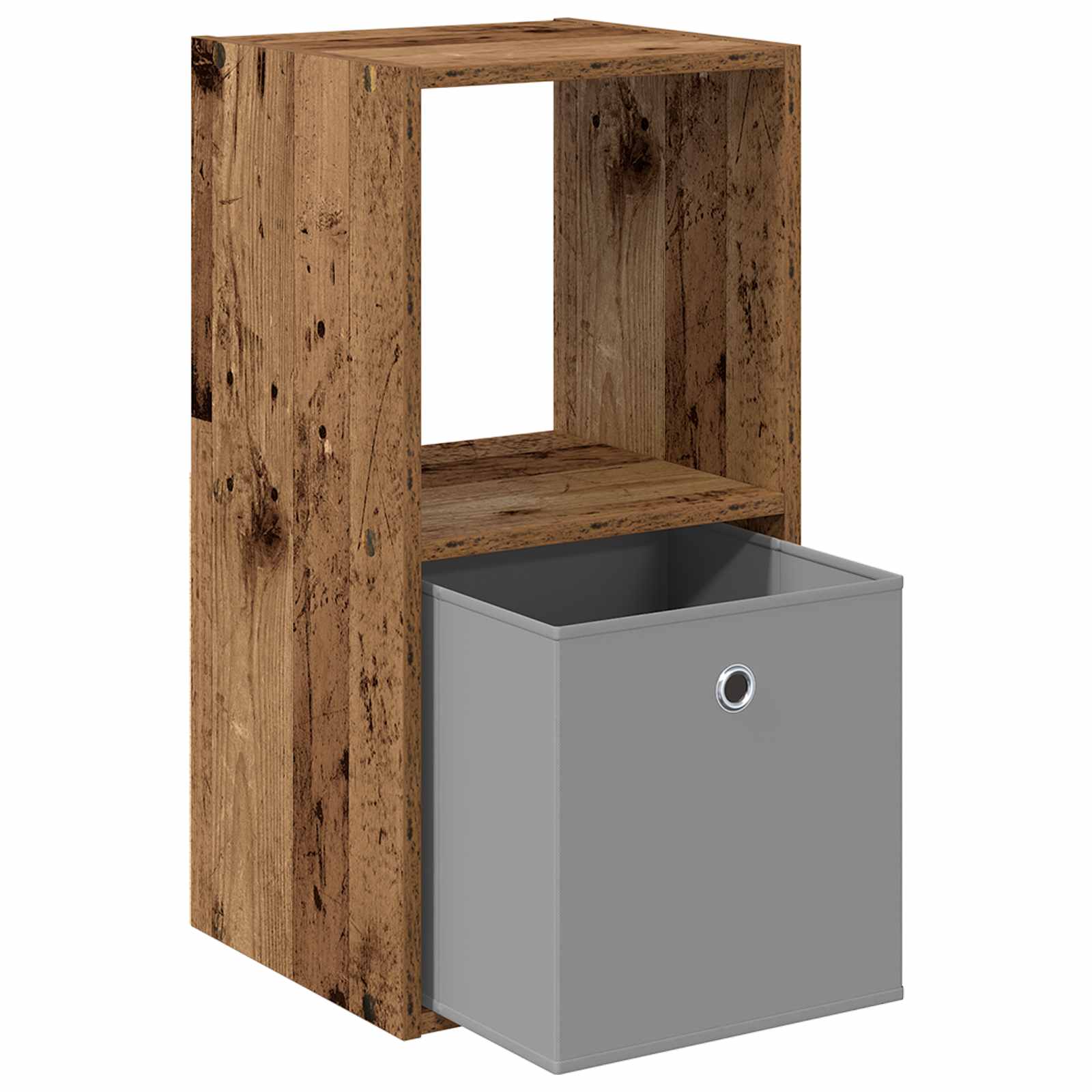 vidaXL Bedside Table Old Wood 35 x 32 x 68.5 cm Engineered Wood 5