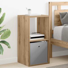 vidaXL Bedside Table Artisan Oak 35 x 32 x 68.5 cm Engineered Wood 1