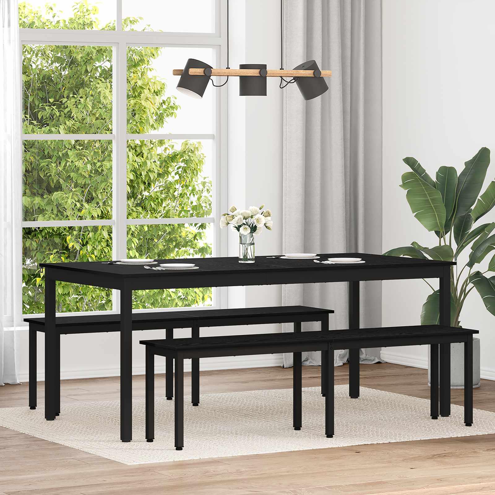 vidaXL Dining Tables 180 x 90 x 75 cm Engineered Wood Rectangular 1