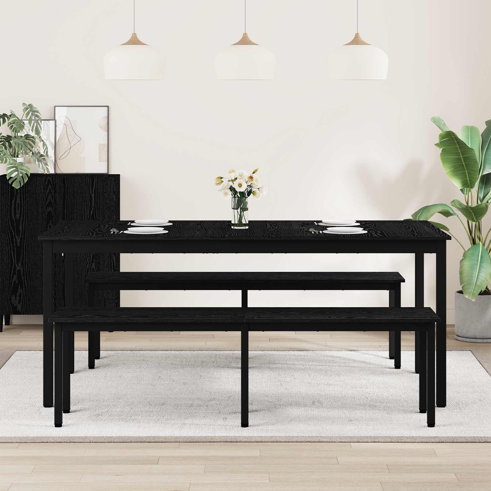 vidaXL Dining Tables 180 x 90 x 75 cm Engineered Wood Rectangular 4