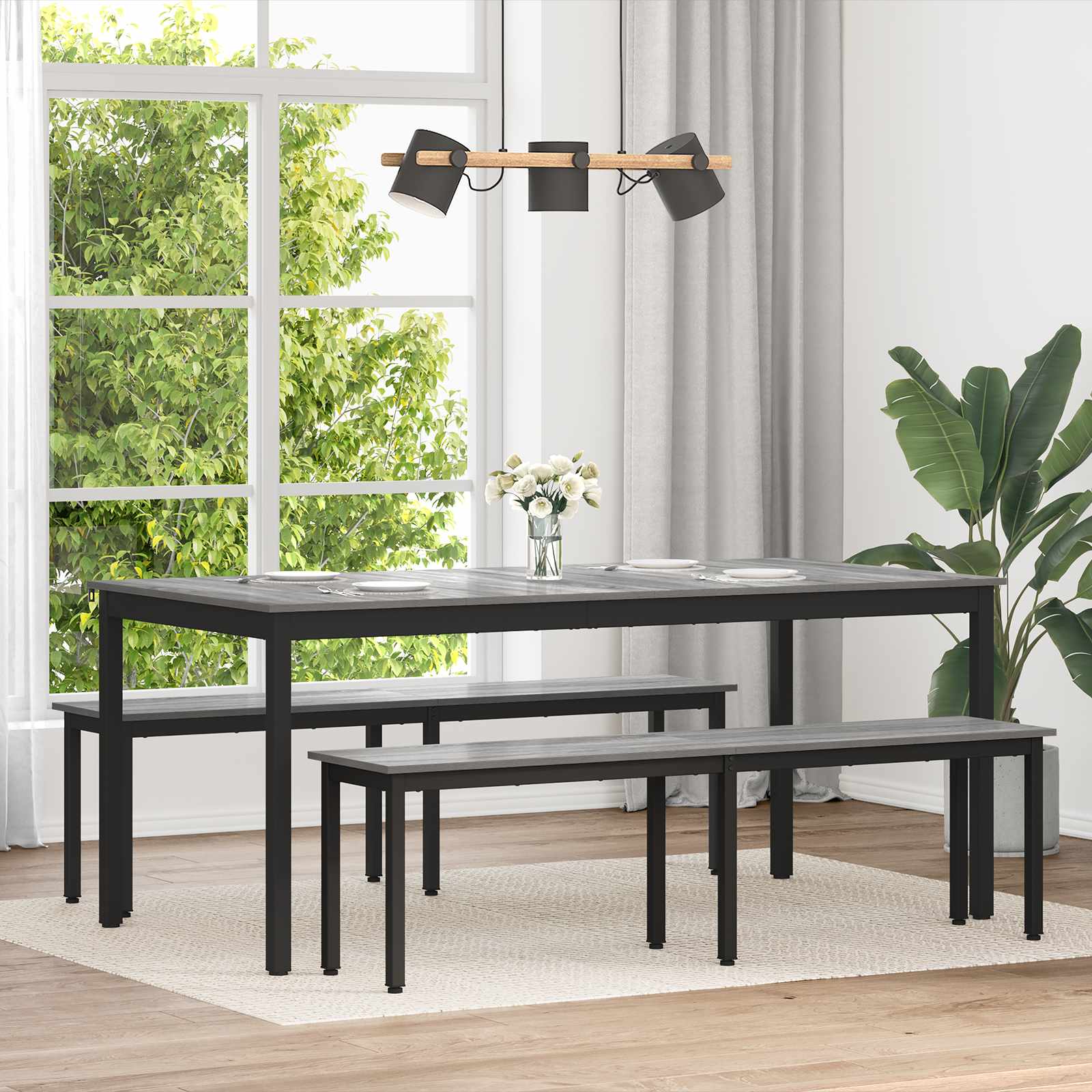vidaXL Dining Tables 180 x 90 x 75 cm Engineered Wood Rectangular 1