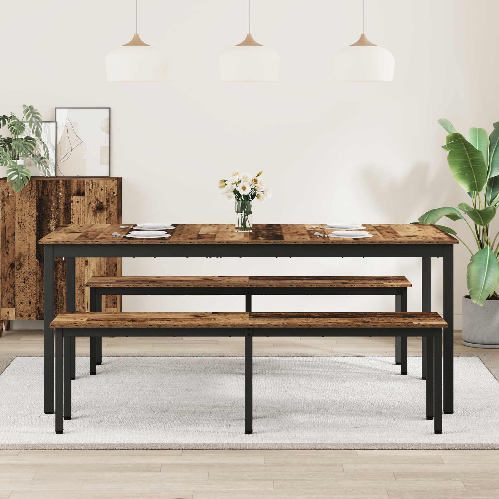vidaXL Dining Tables 180 x 90 x 75 cm Engineered Wood Rectangular 4
