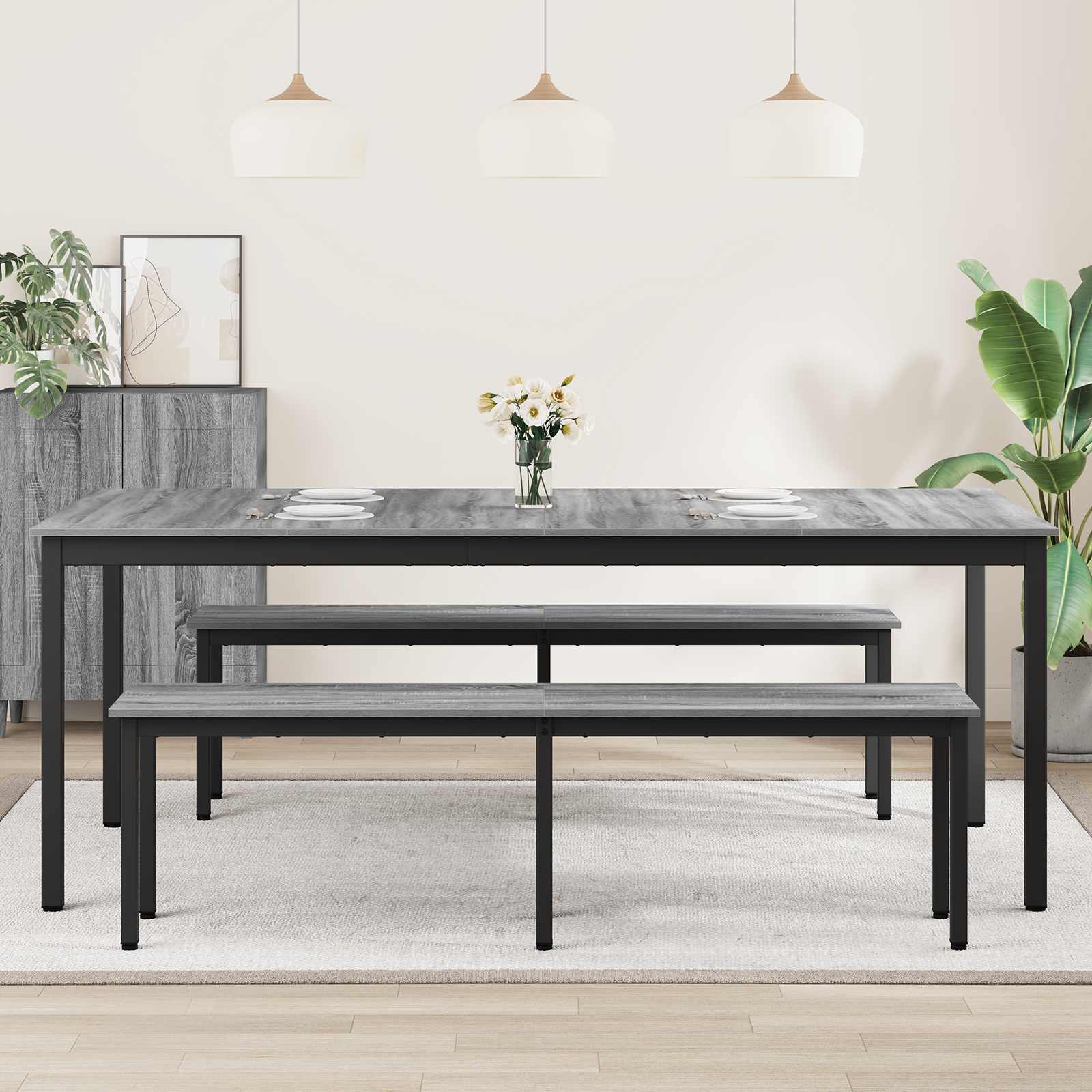 vidaXL Dining Tables 200 x 100 x 75 cm Engineered Wood Rectangular 4