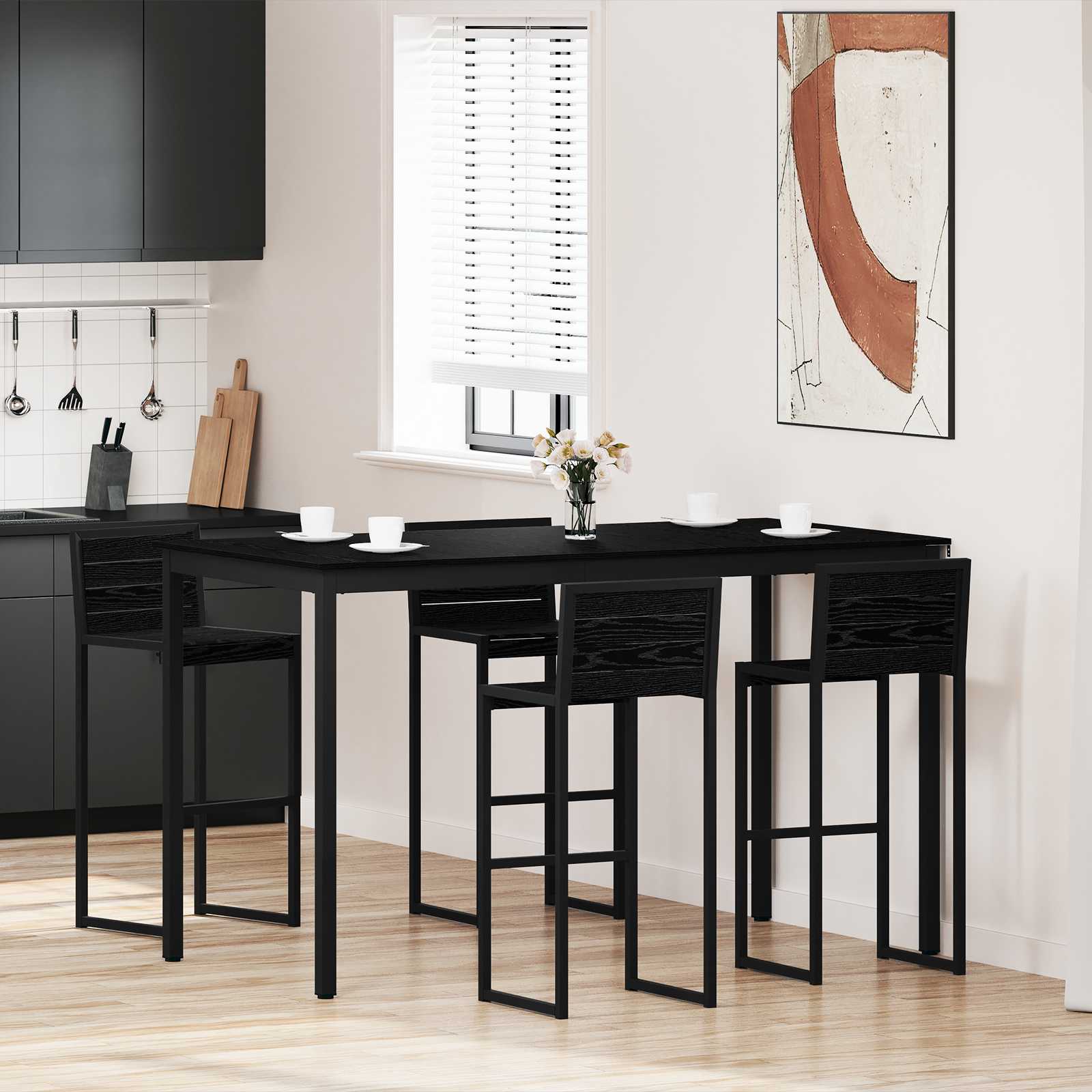 vidaXL Standing Bar Table Engineered Wood Rectangular 1