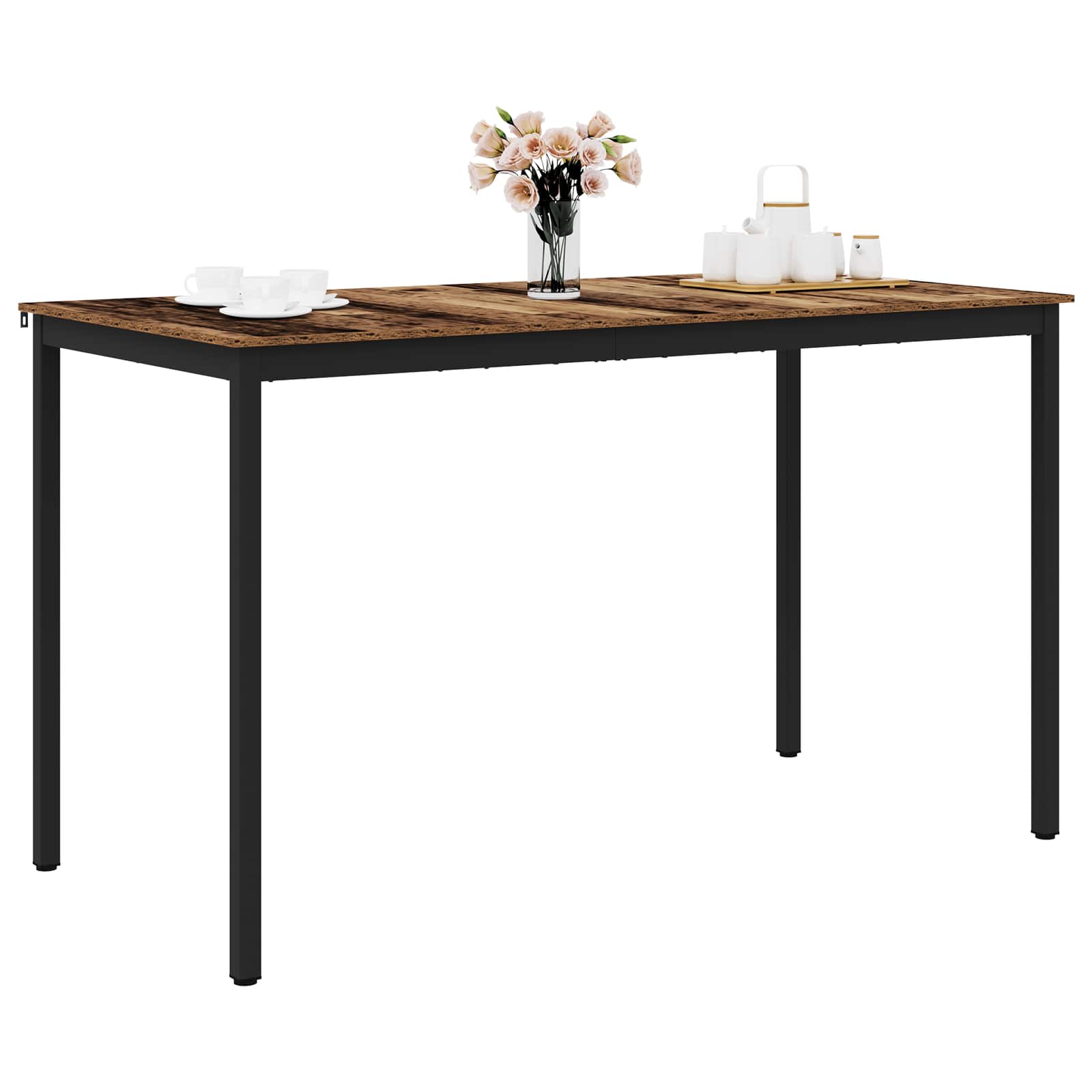 vidaXL Standing Bar Table Engineered Wood Rectangular 3