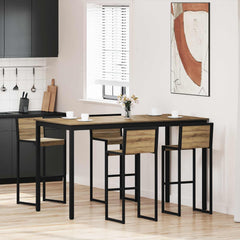vidaXL Standing Bar Table Engineered Wood Rectangular 1