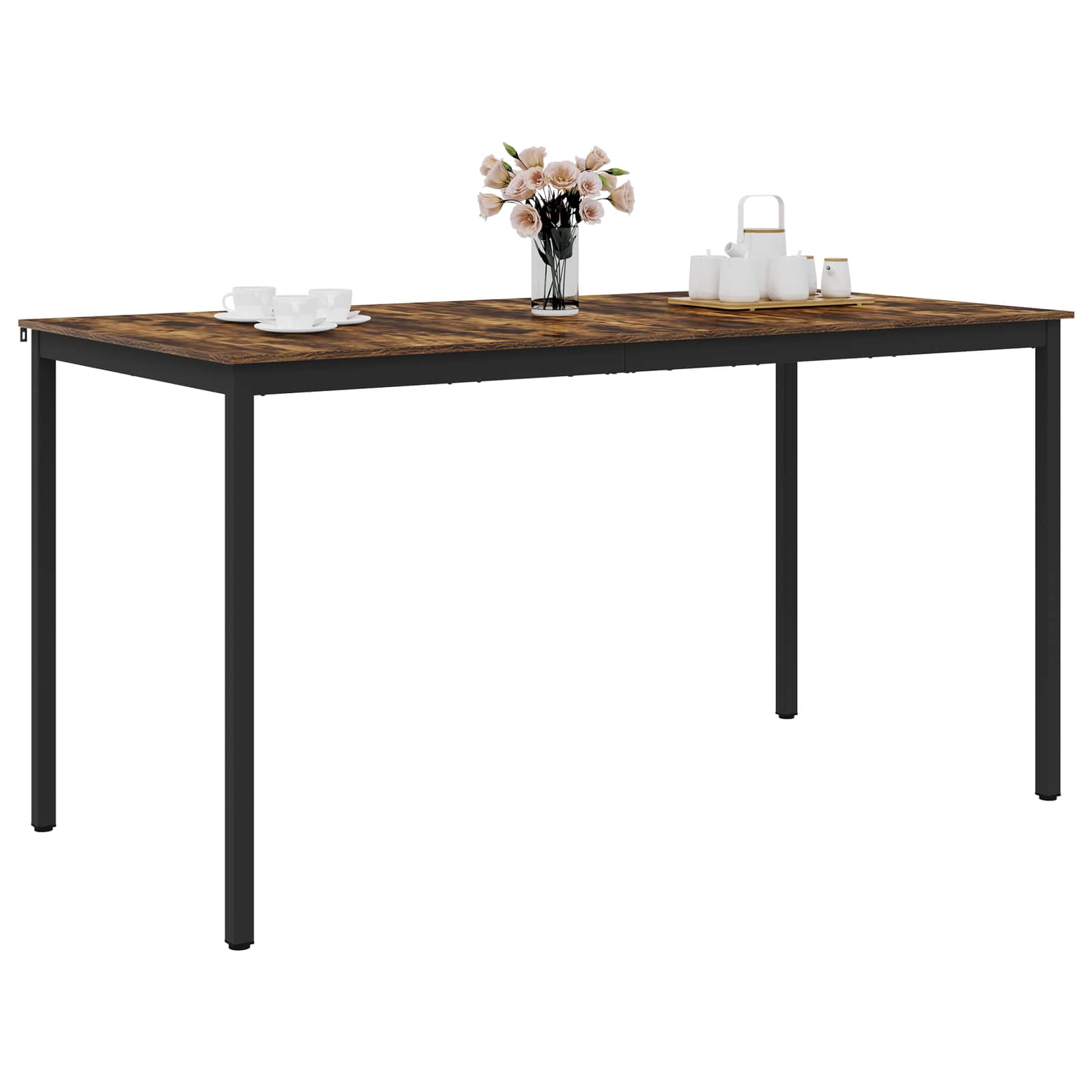 vidaXL Standing Bar Table Engineered Wood Rectangular 3