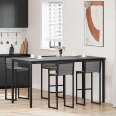 vidaXL Standing Bar Table 2 pcs Engineered Wood Rectangular 1