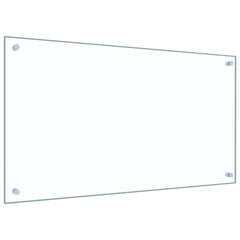 vidaXL Kitchen Backsplash 2 pcs Transparent 90 x 50 cm Tempered Glass 3