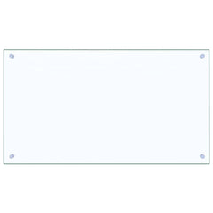 vidaXL Kitchen Backsplash 2 pcs Transparent 90 x 50 cm Tempered Glass 4