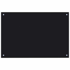 vidaXL Kitchen Backsplash 2 pcs Black 90 x 50 cm Tempered Glass 4