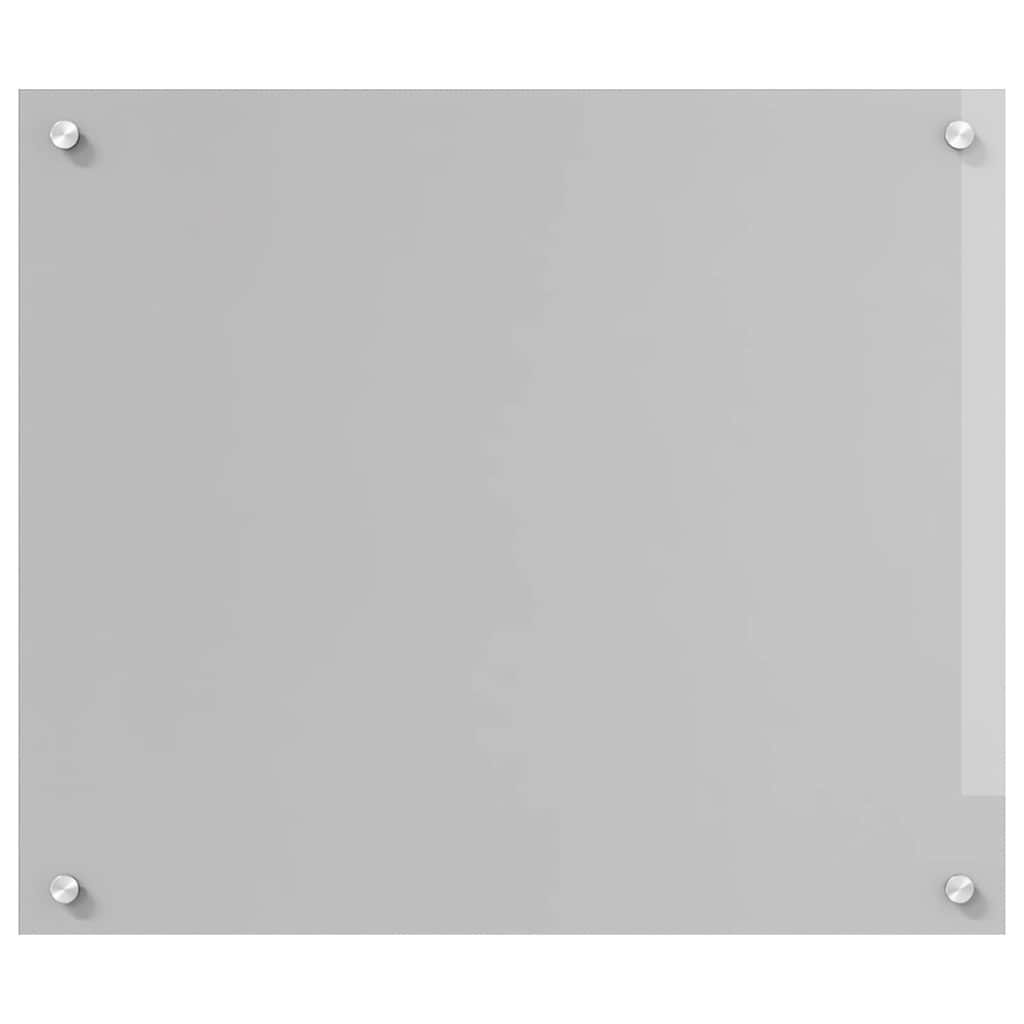 vidaXL Kitchen Backsplash 2 pcs Light Grey 70 x 60 cm Tempered Glass 4