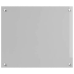 vidaXL Kitchen Backsplash 2 pcs Light Grey 70 x 60 cm Tempered Glass 4